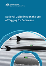Cover page of the National guidelines on the use of tagging for cetaceans