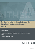 Independent review of interactions between the EPBC Act and the agriculture sector thumbnail