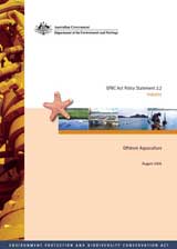 EPBC Act Policy Statement 2.2 - Industry: Offshore aquaculture thumbnail
