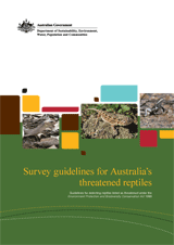Survey guidelines for Australia's threatened reptiles: Guidelines for detecting reptiles listed as threatened under the EPBC Act thumbnail