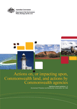 Significant impact guidelines 1.2 - Actions on, or impacting upon, Commonwealth land and Actions by Commonwealth Agencies thumbnail