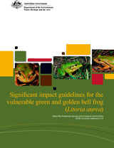 Significant impact guidelines for the vulnerable green and golden bell frog (Litoria aurea)  thumbnail