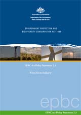 EPBC Act Policy Statement 2.3 : Wind farm industry thumbnail