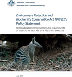 EPBC Act Policy Statement - Reconsideration: Implementing the requirements of sections 78, 78A, 78B and 78C of the EPBC Act thumbnail