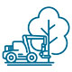Drawing of a tractor